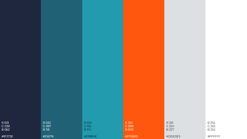 Primary colour pallete