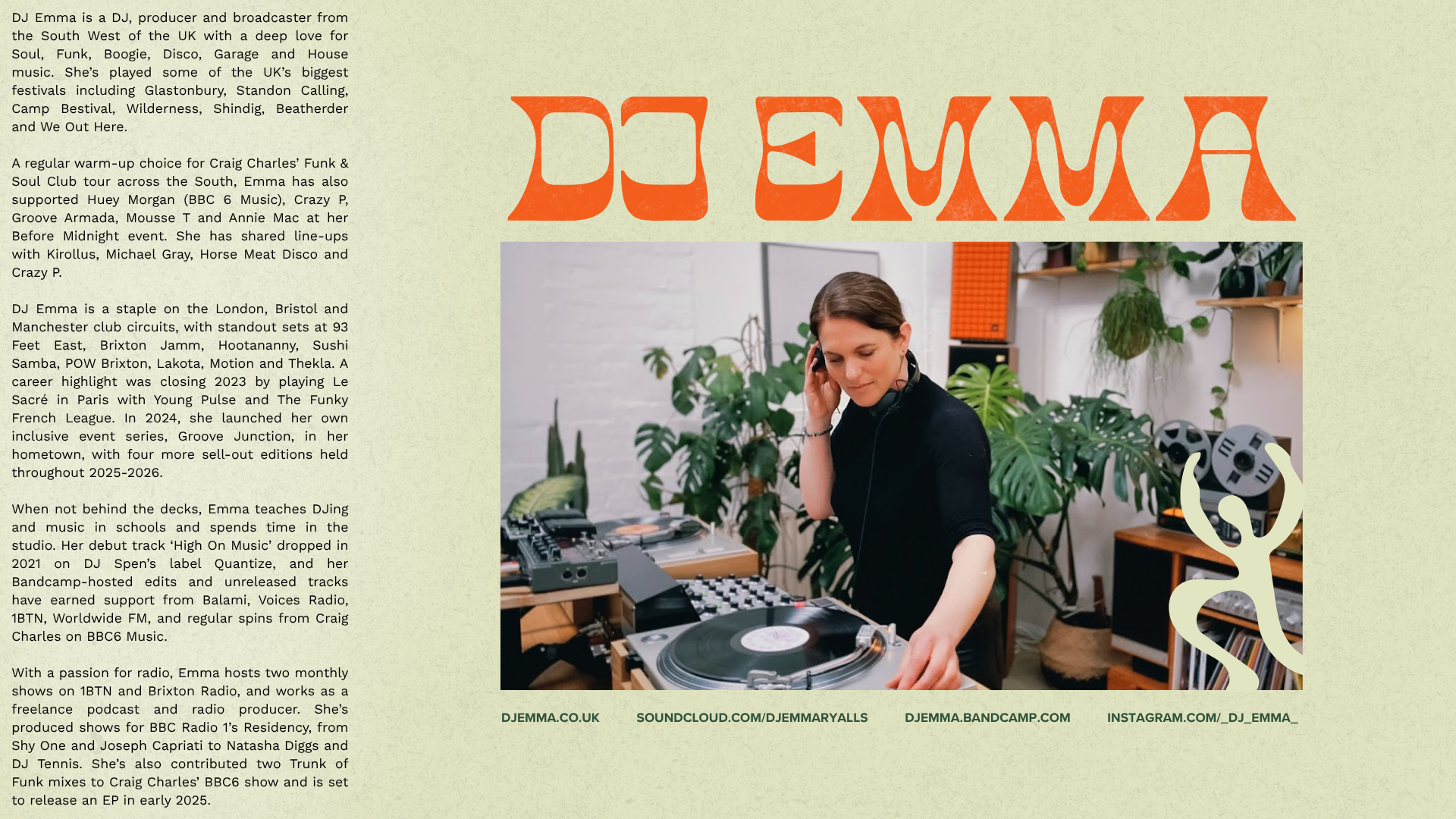 DJ Emma, UK  |  PR sheet