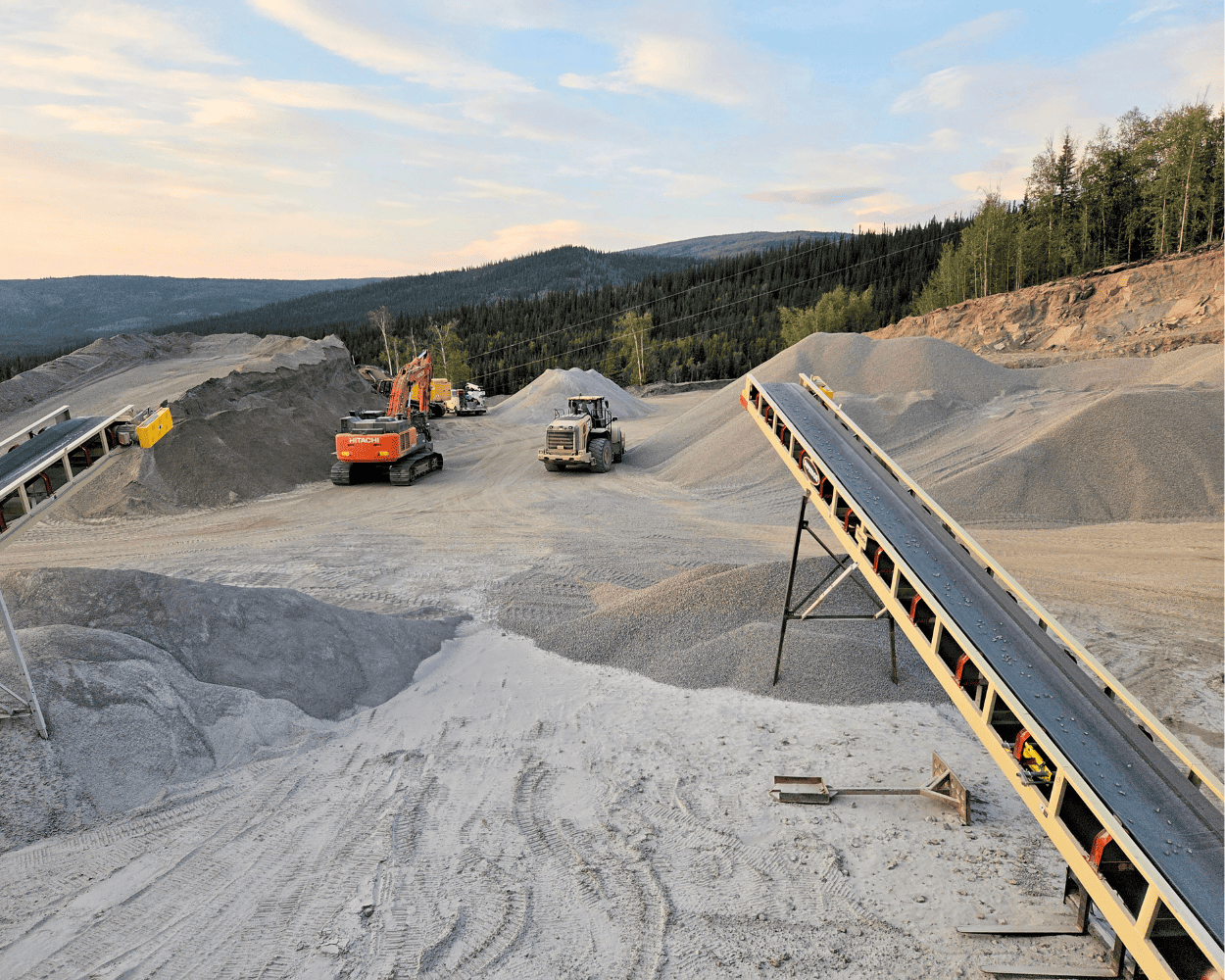 Conveying Gravel Pit Alaska