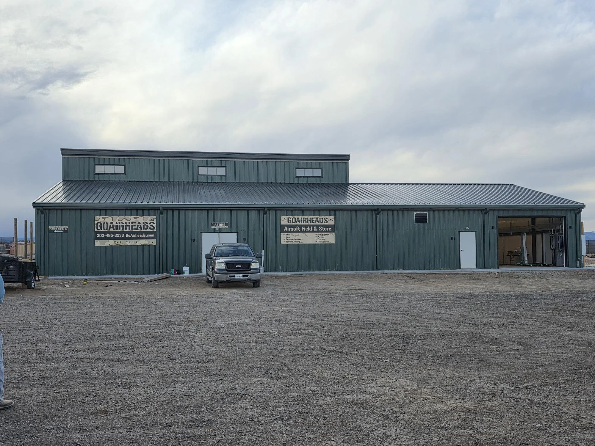 AirSoft store and storage building