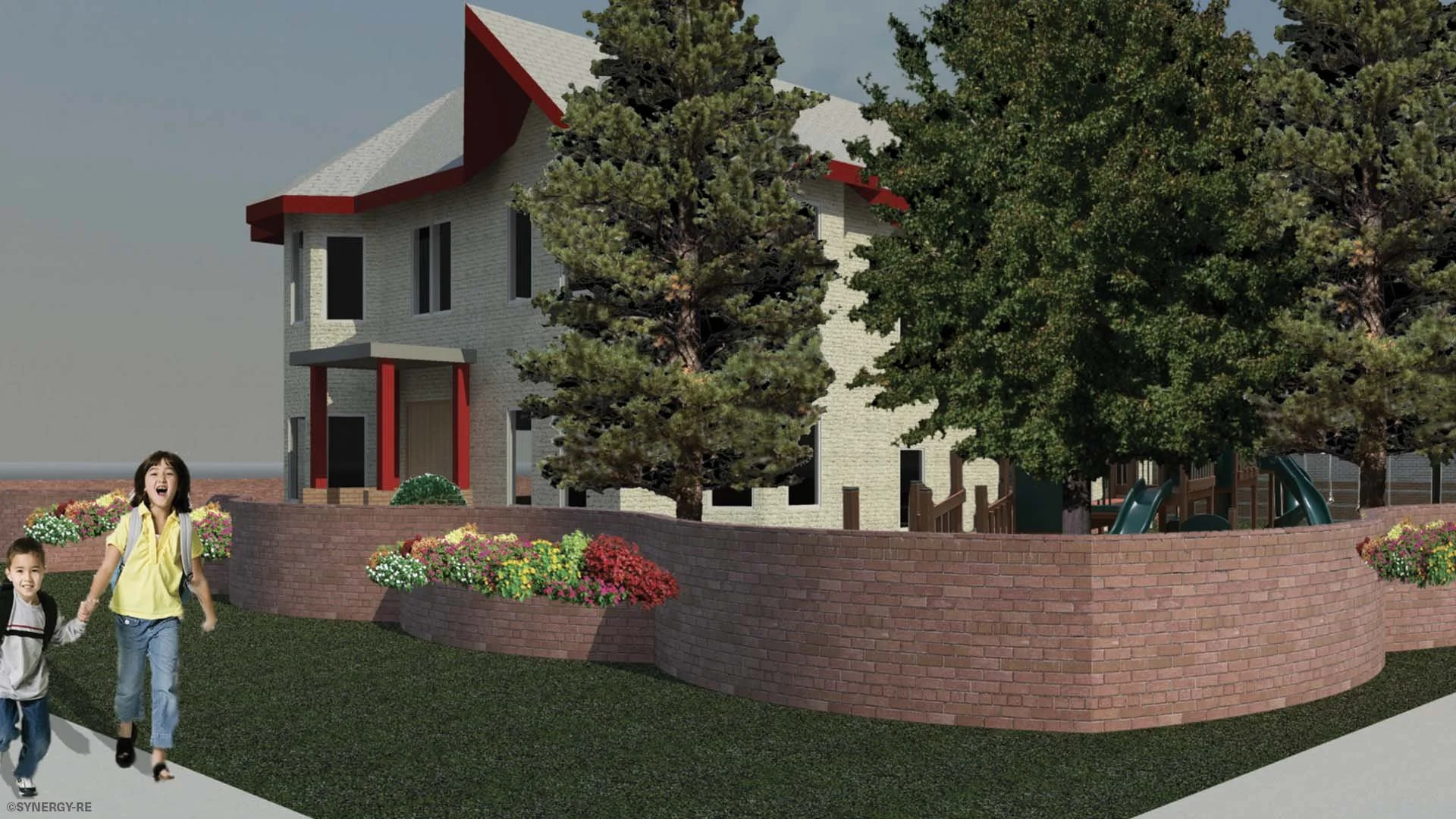Annunciation Catholic School Landscape Walls
