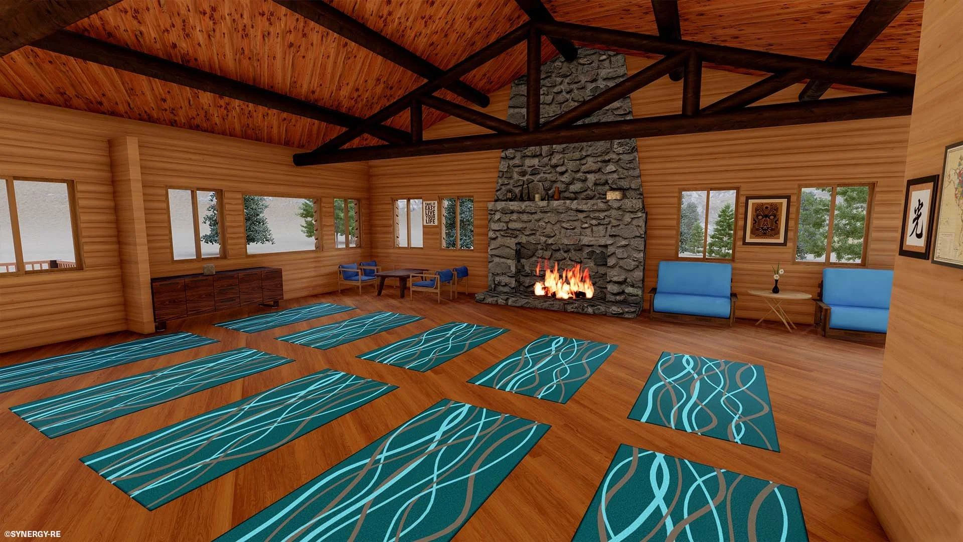 The Den & Art Studio Render