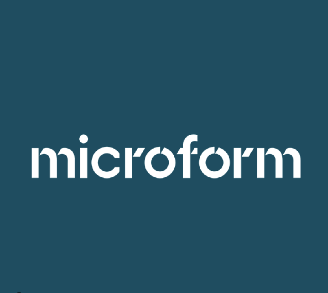 Microform logo on a teal background.