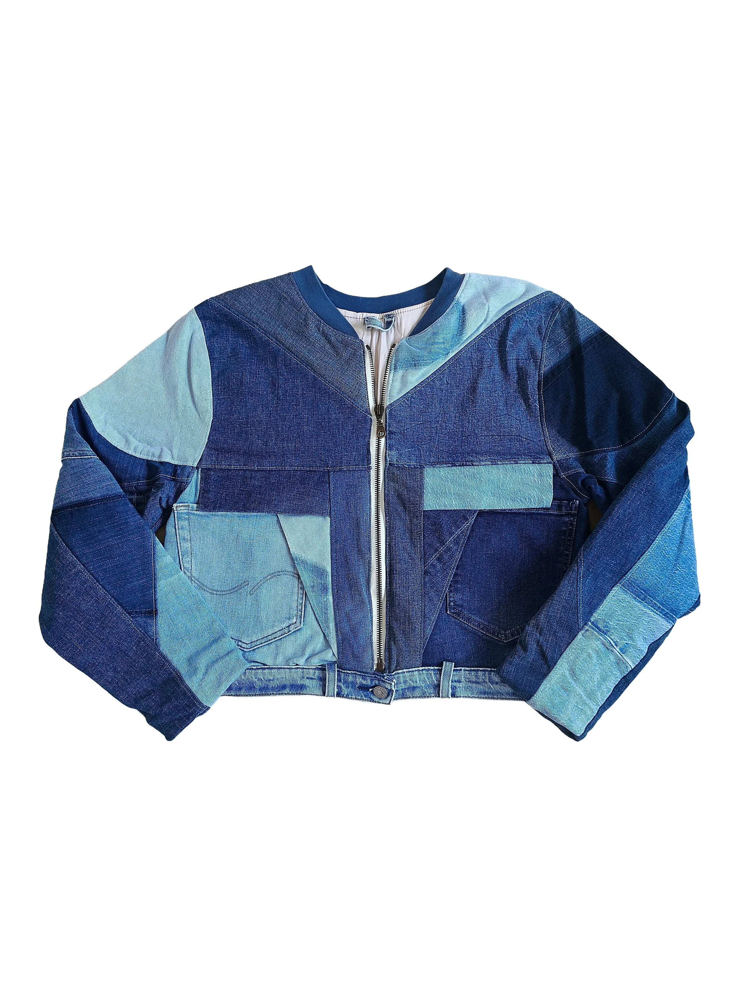Upcycling Jeansjacke Nr. 23