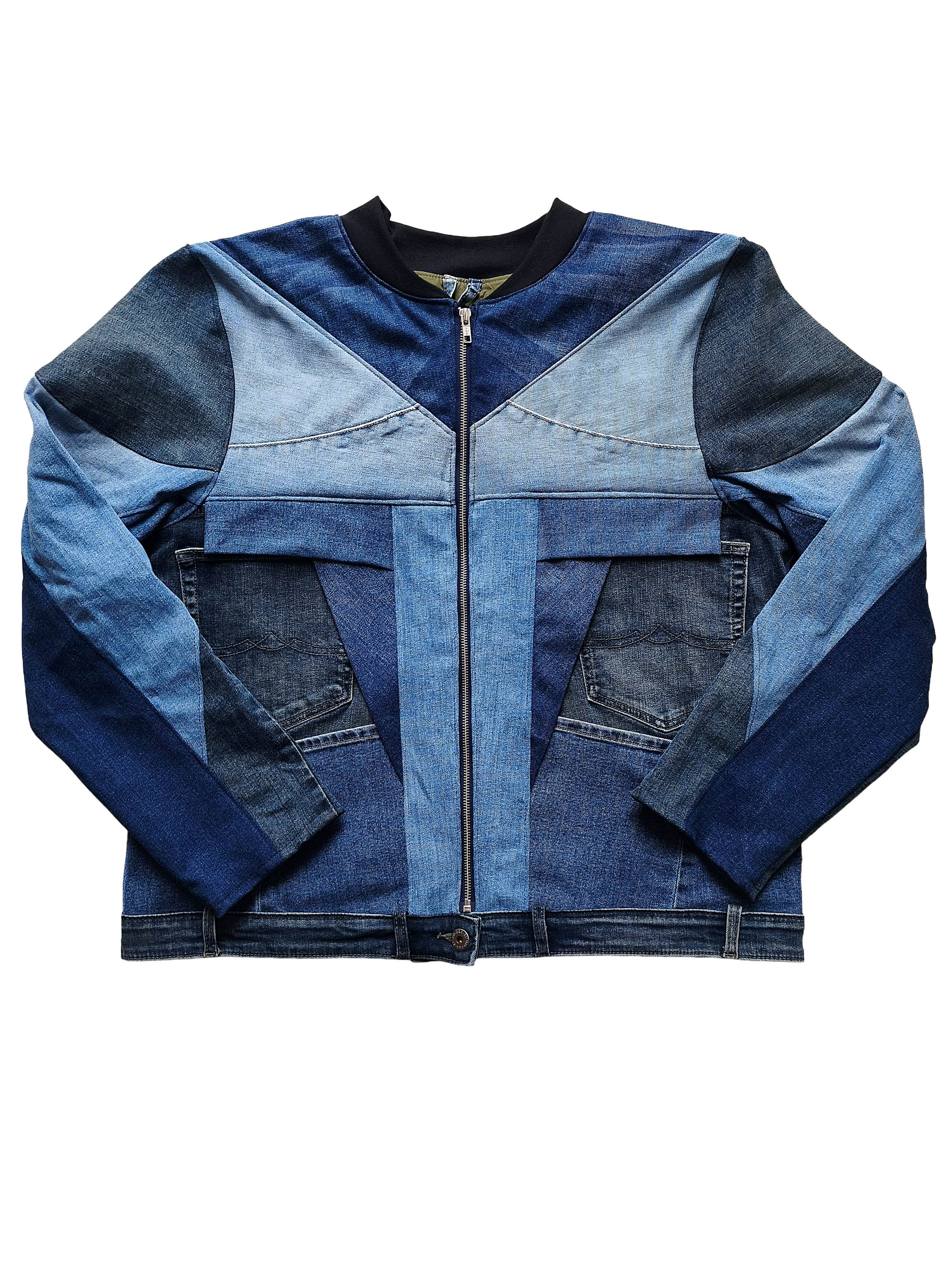 Upcycling Jeansjacke Nr. 22