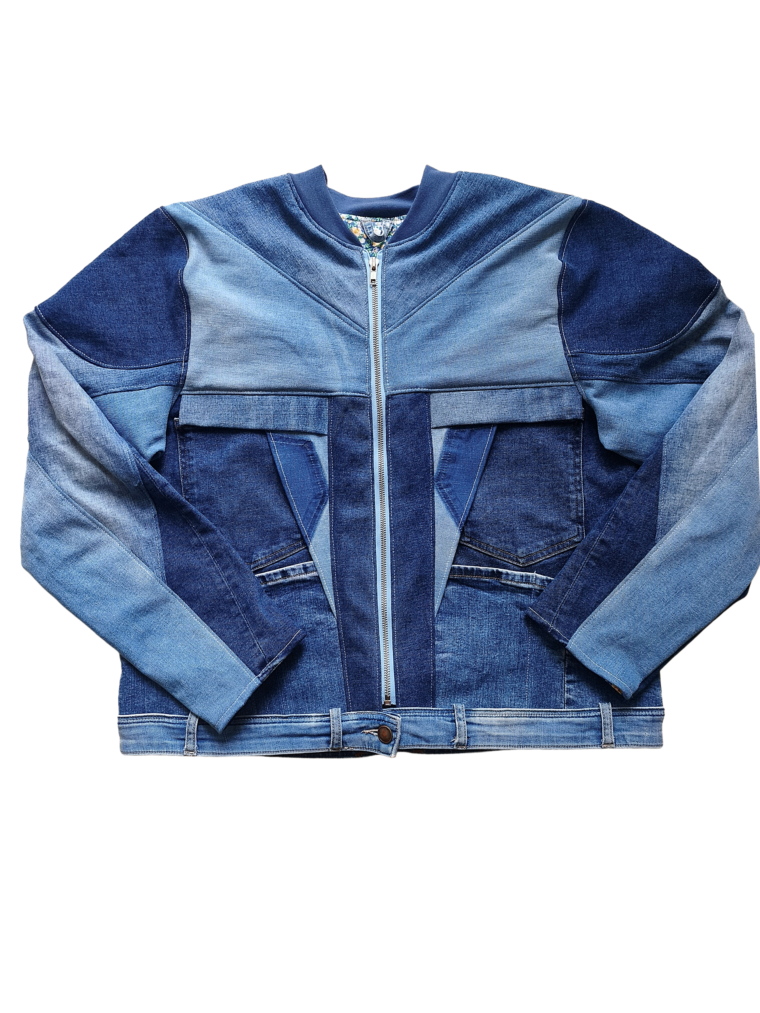Upcycling Jeansjacke Nr. 18