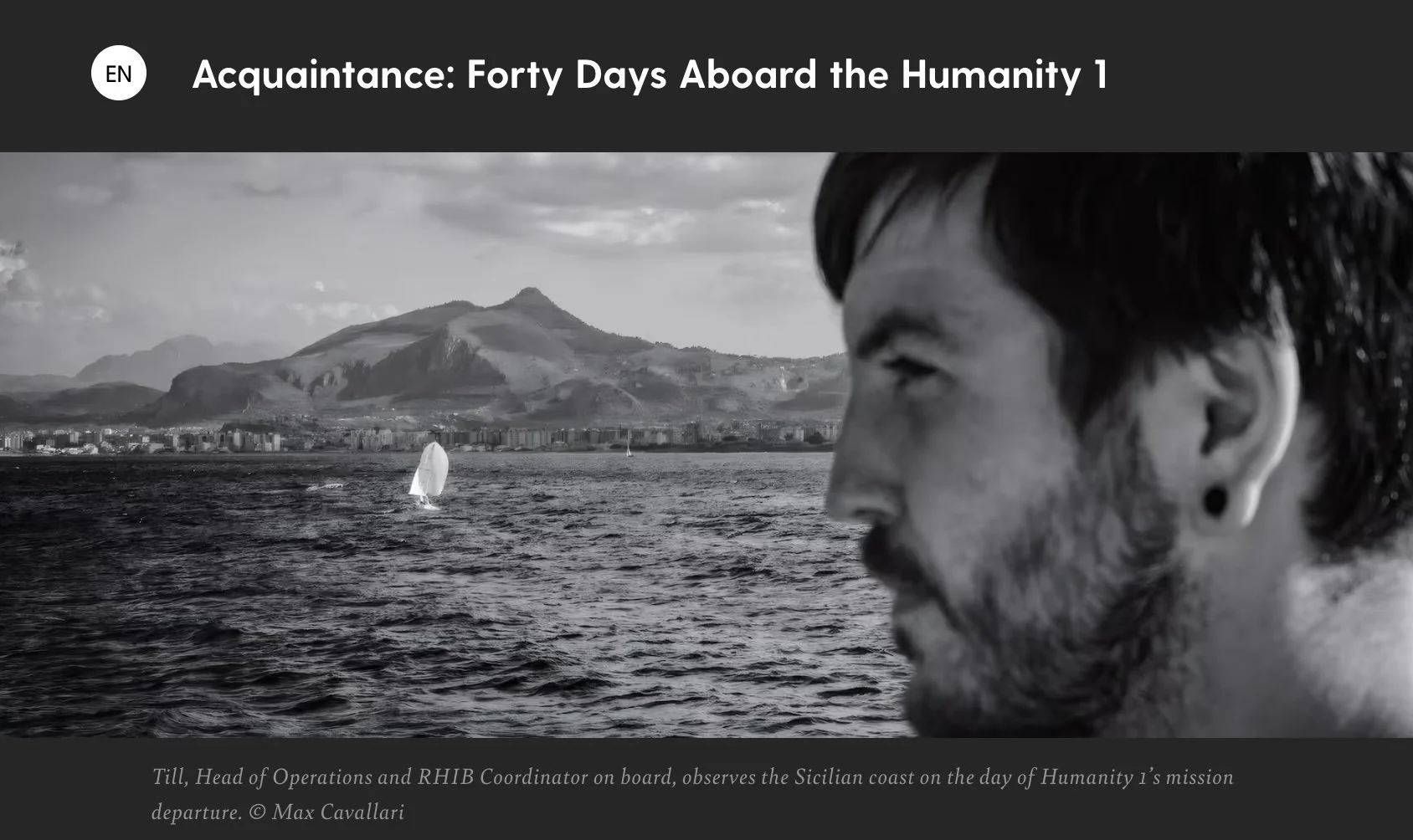Acquaintance: Forty Days Aboard the Humanity 1