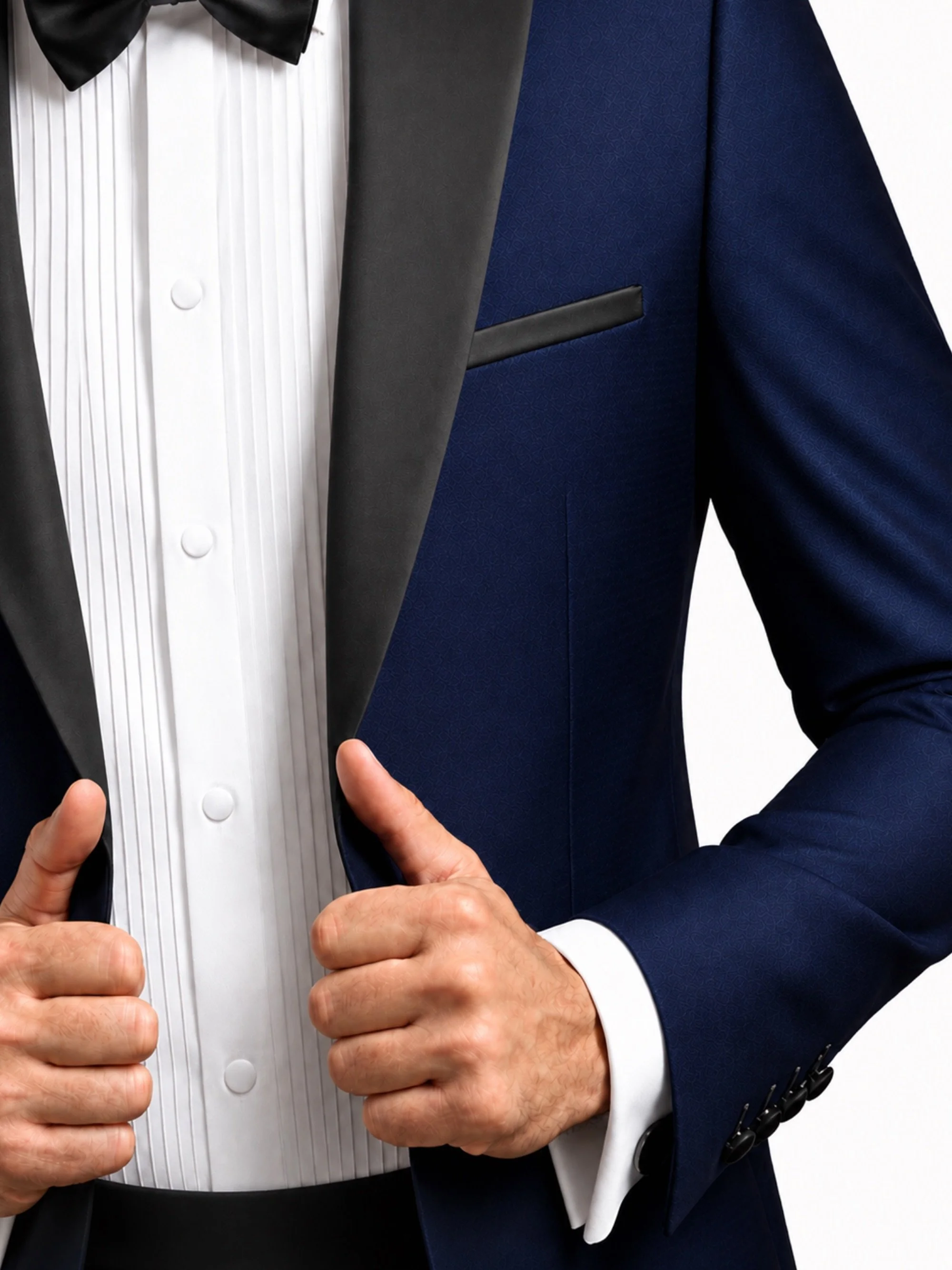 Traje de ceremonia bicolor
