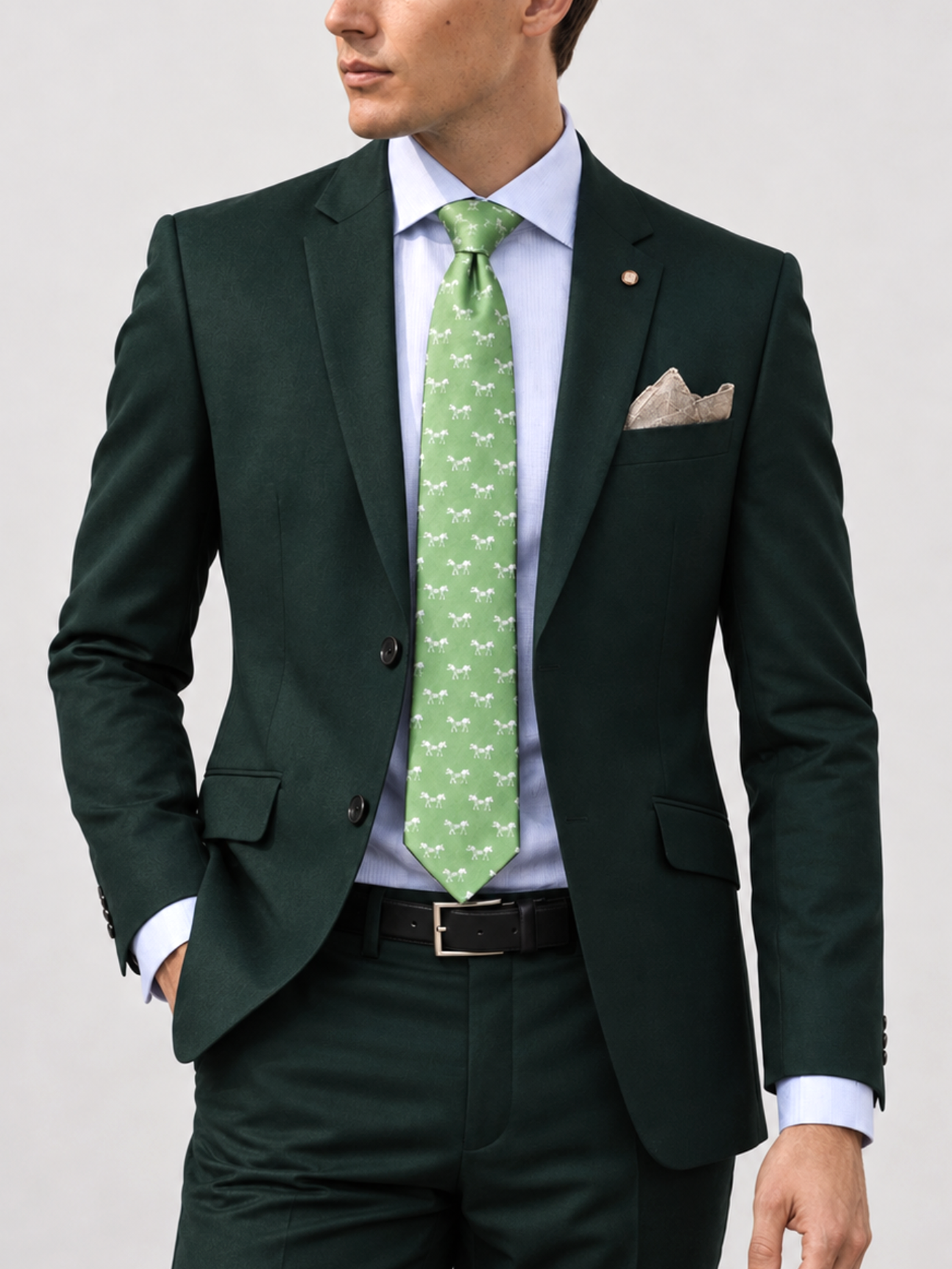 Traje slim fit básico