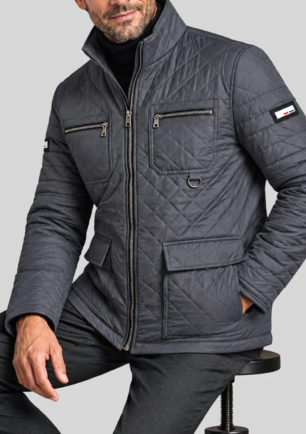 Parka de vestir acolchada impermeable