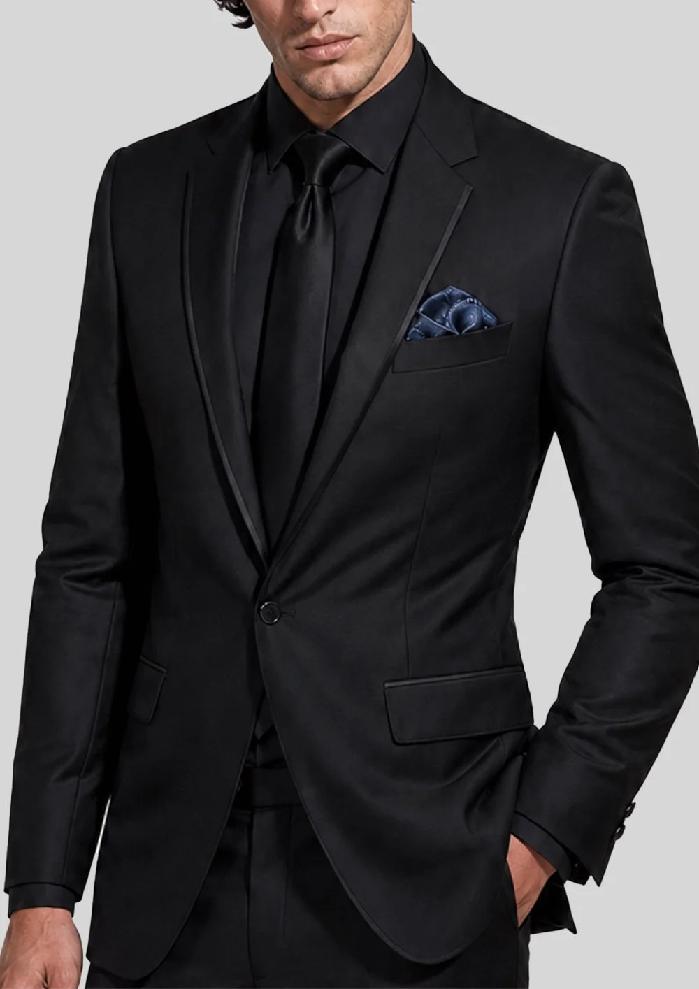 Traje de ceremonia satinado