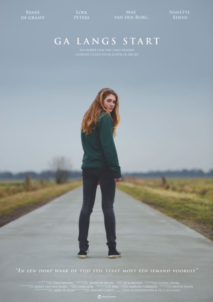 The movie poster for the movie Passing Go (Ga Langs Start), by screenwriter Timo Hensen.