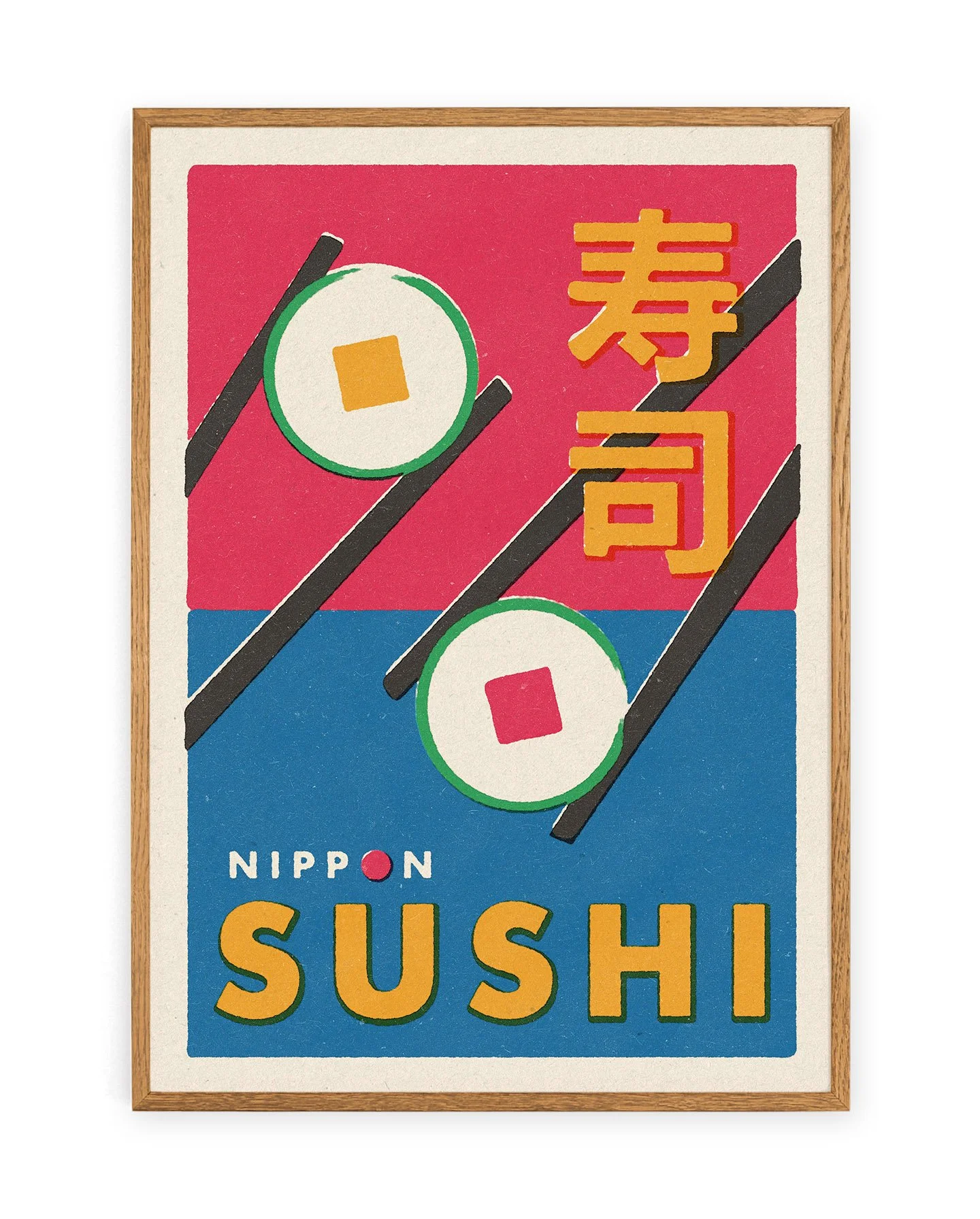 Sushi Japanese Matchbox Print