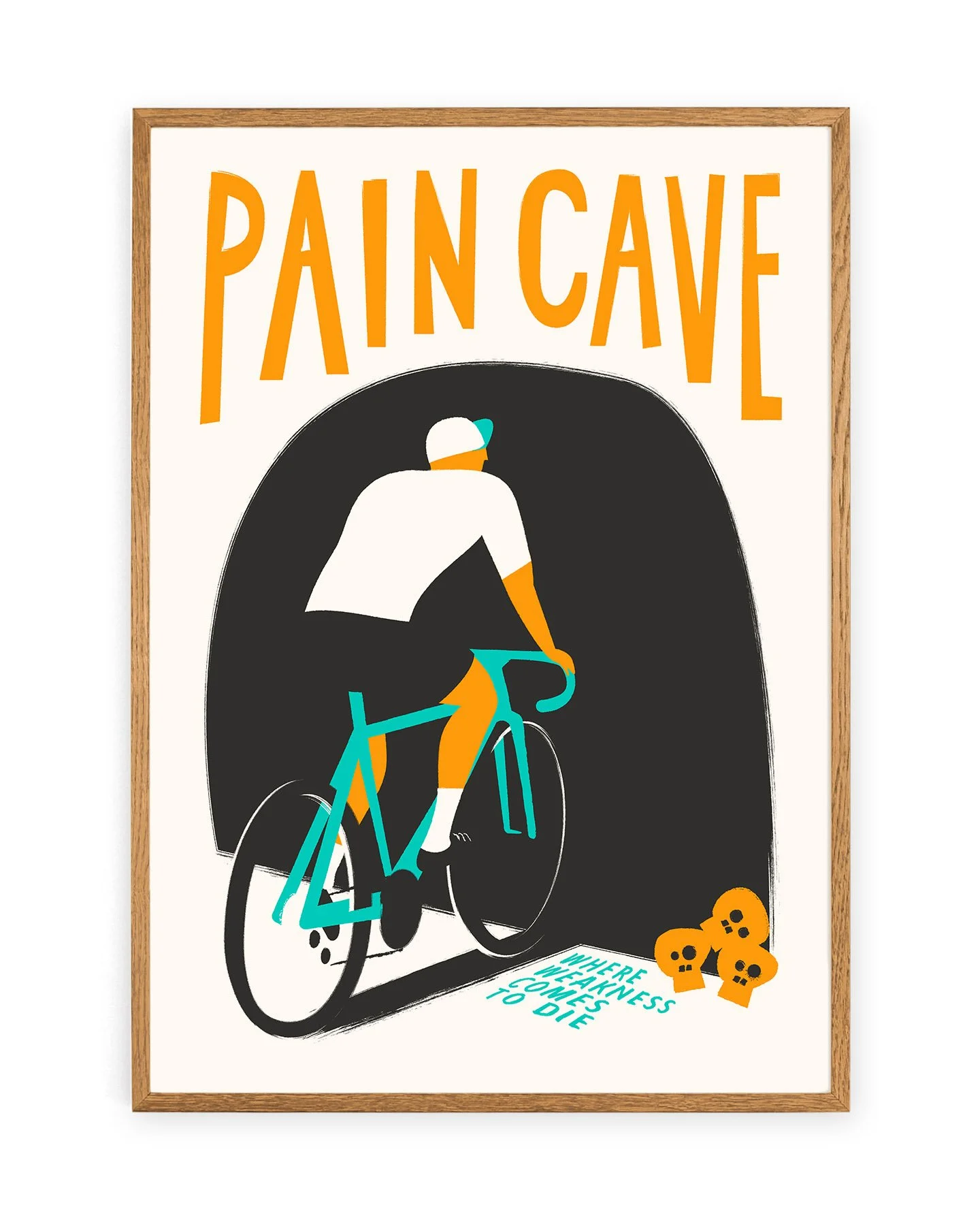 Pain Cave Cycling Print
