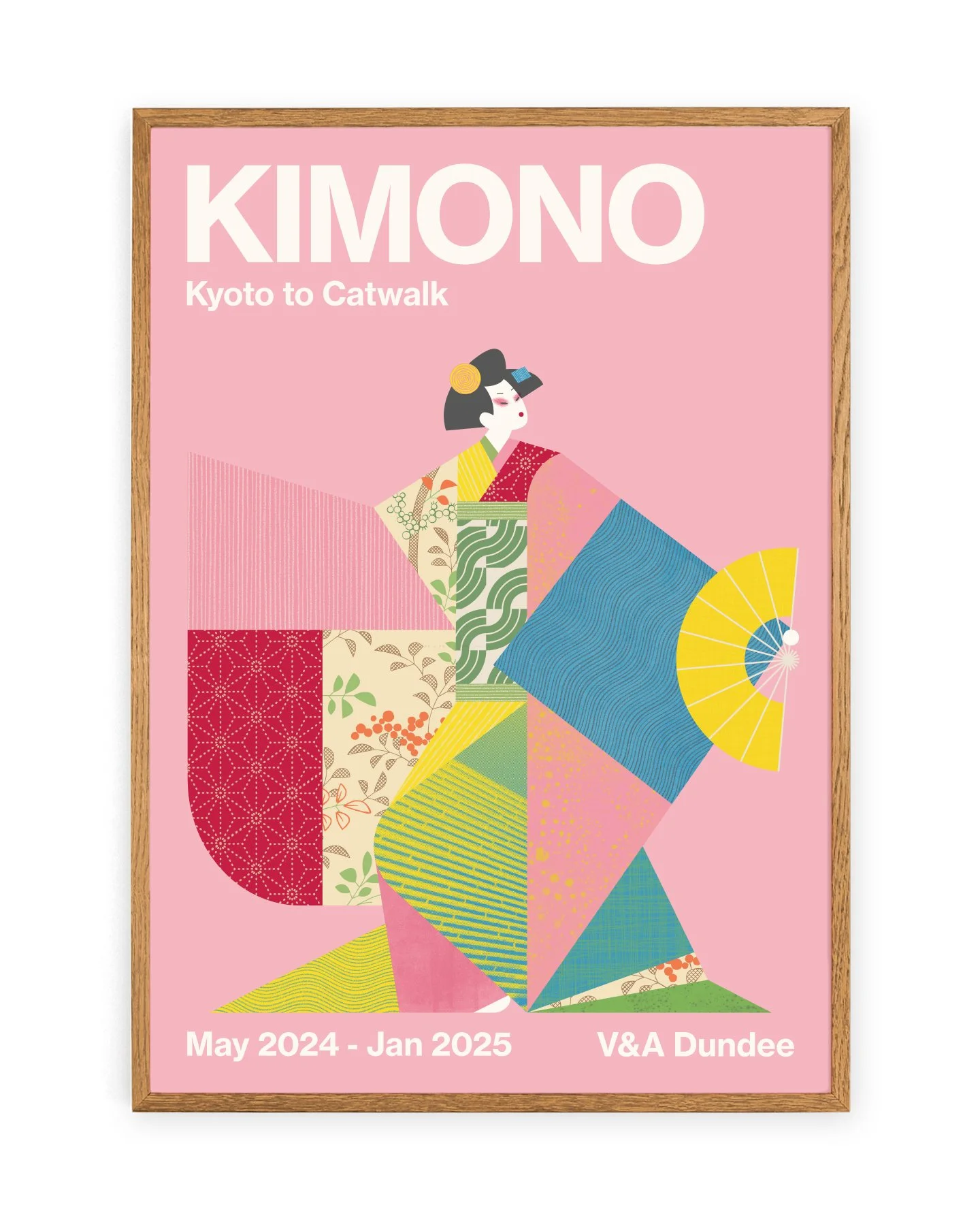 V&A Kimono Exhibition Print (choose from three colours)