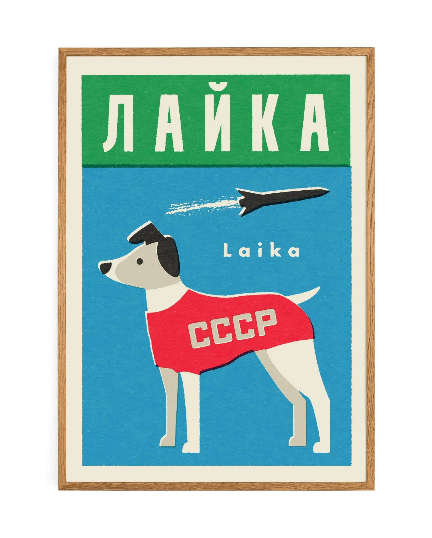 Laika (First Dog in Space) Print