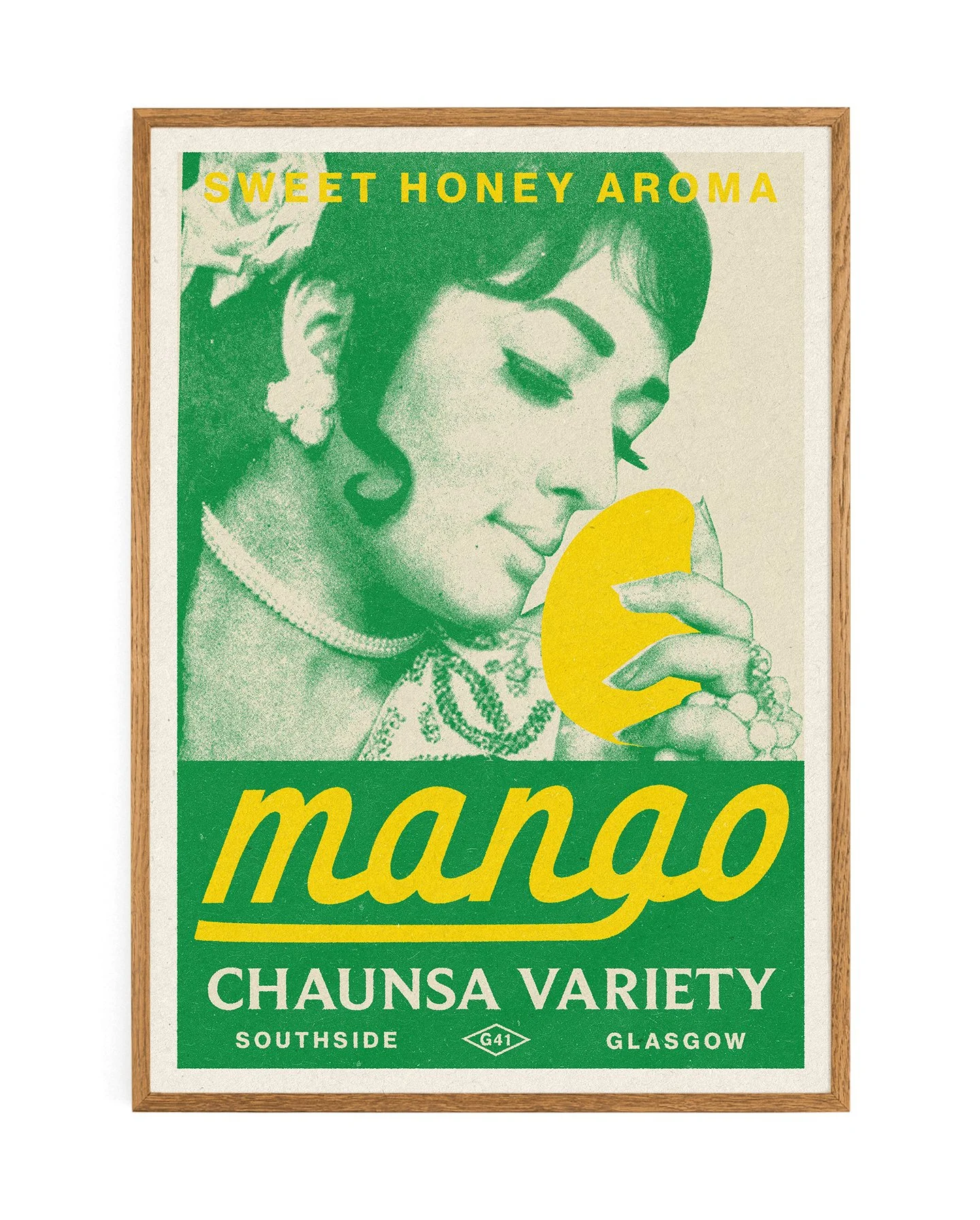Chaunsa Honey Mangoes Green Print