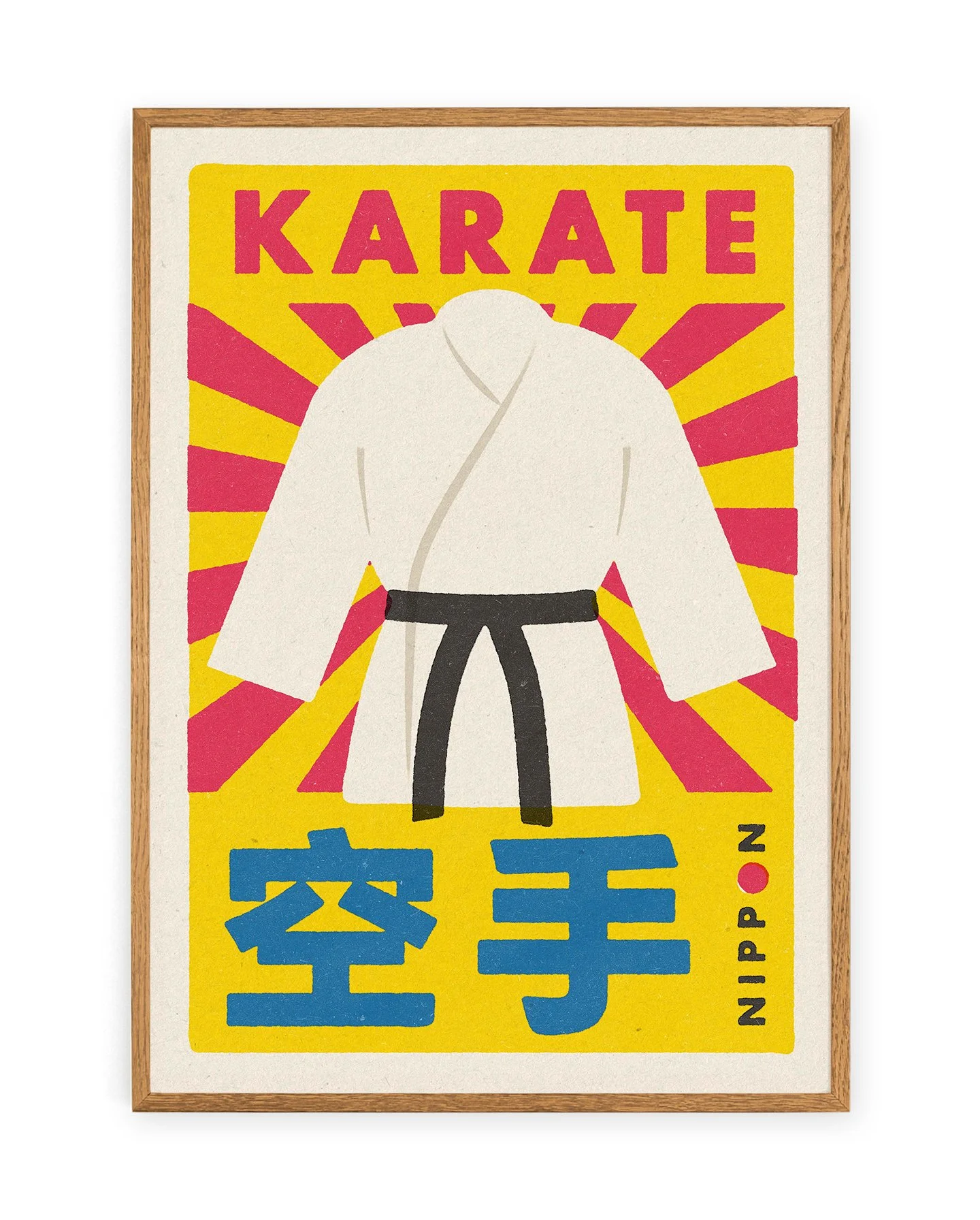 Karate Japanese Matchbox Print