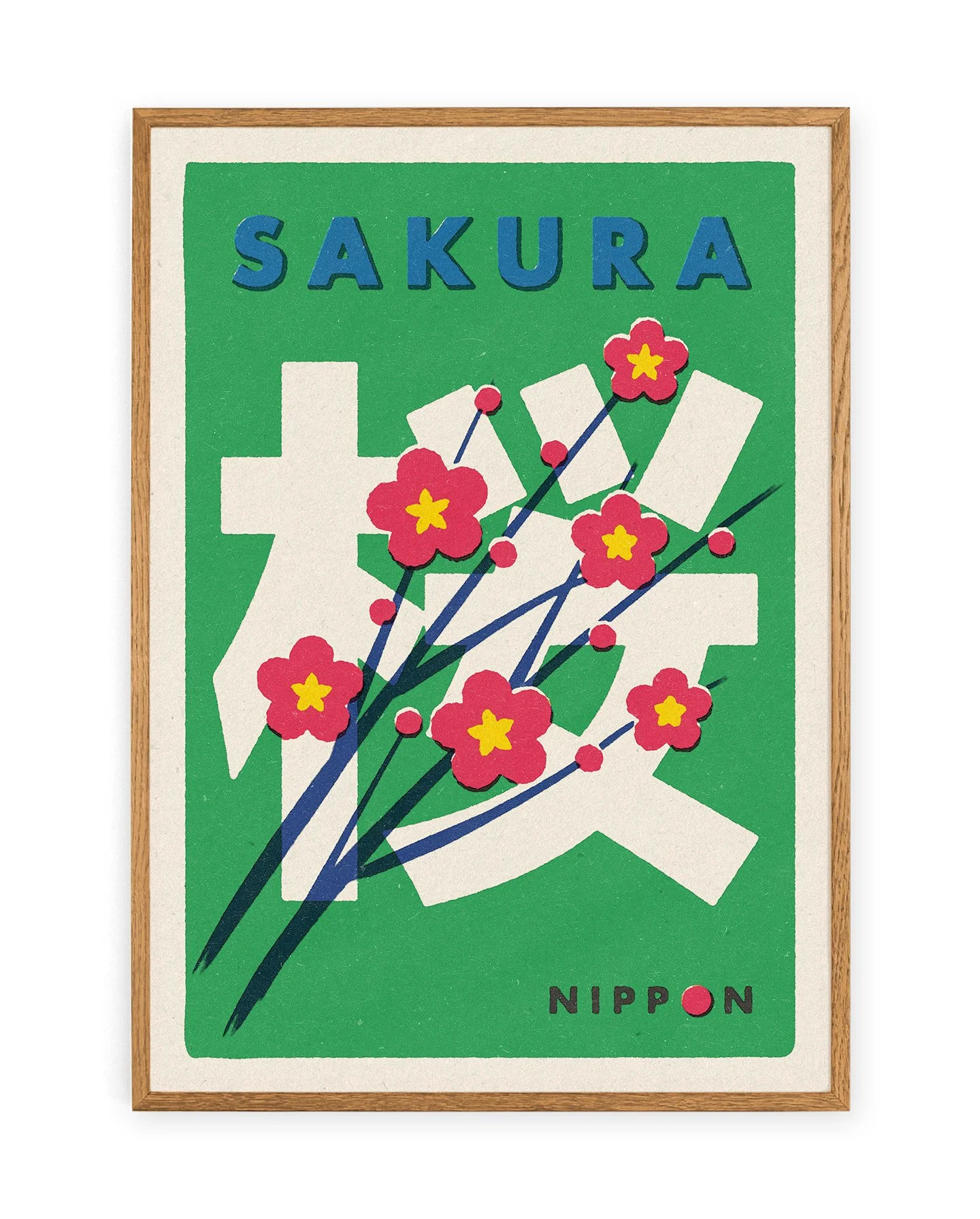 Sakura Japanese Matchbox Print
