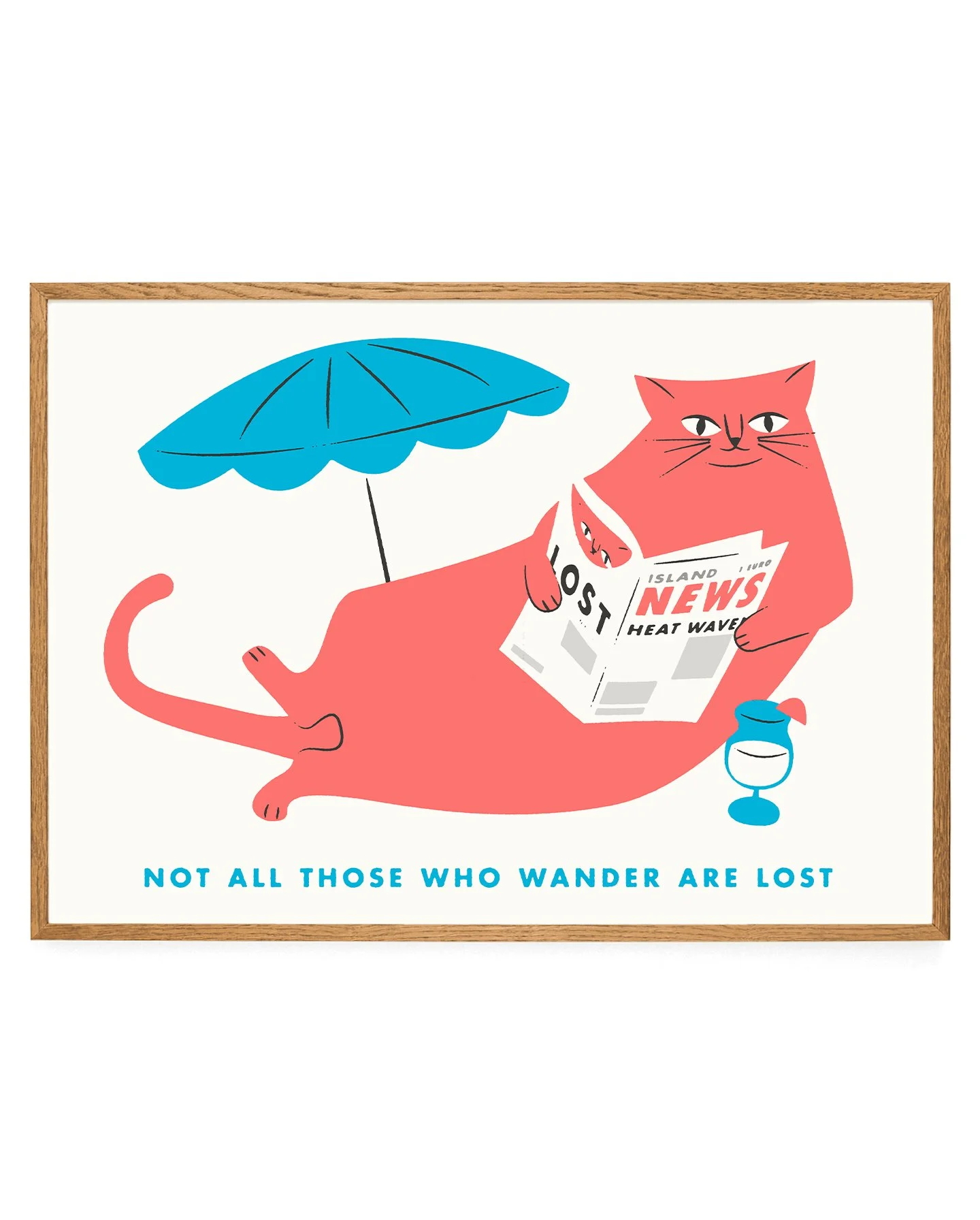 Lost (Not Lost) Cat Print