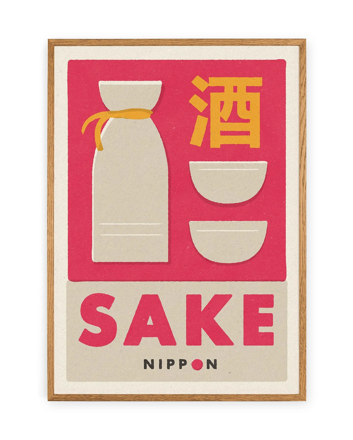 Sake Japanese Matchbox Print