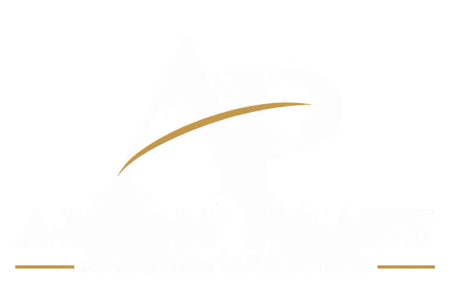 Logo for Attent Marketing Consultant with a large white 'A' and a smaller lowercase 't' in gold, with the text 'ATTENT' below and 'MARKETING CONSULTANT' underneath.
