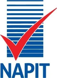 NAPIT logo with a blue building and a red checkmark.