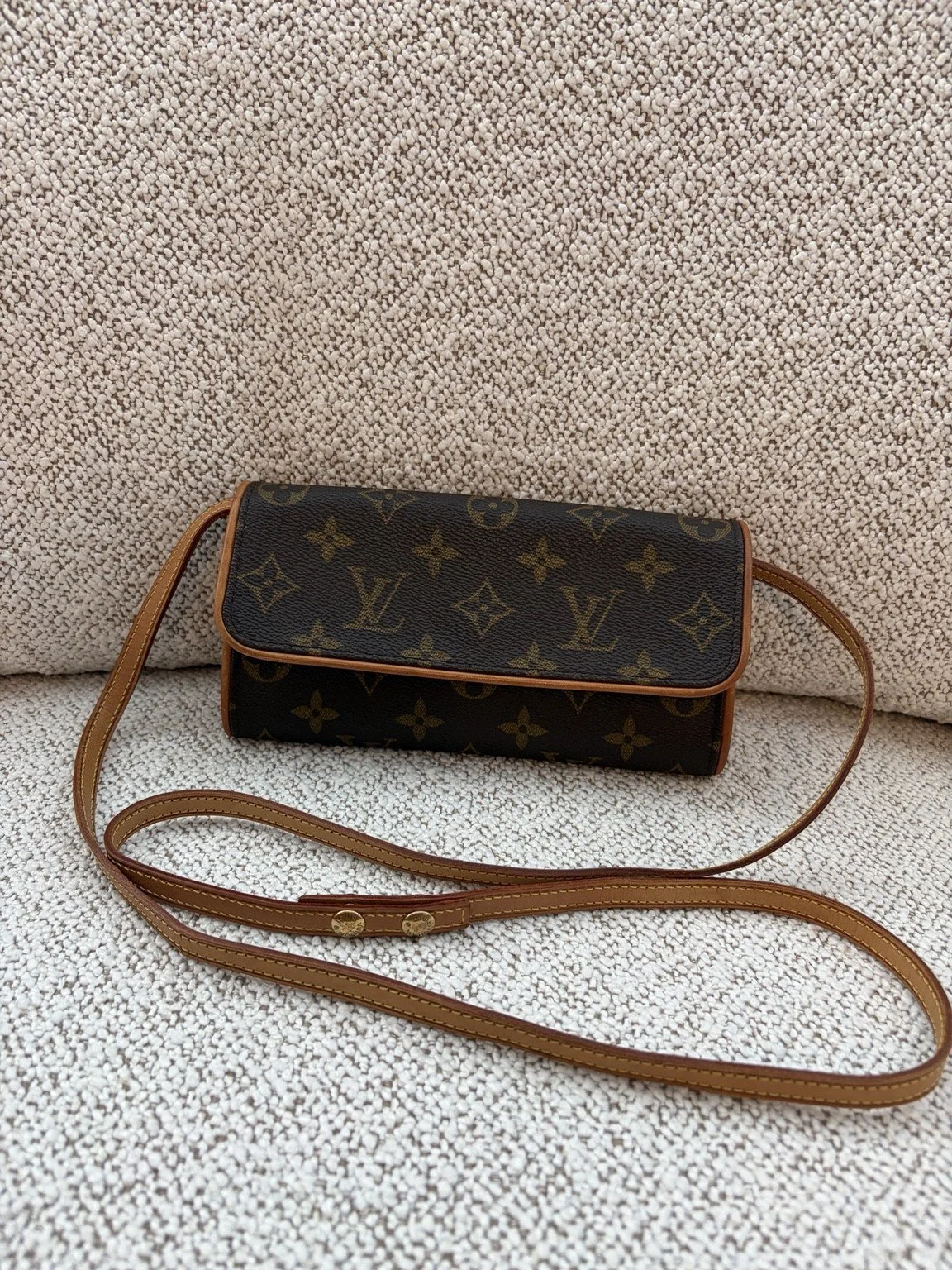 Louis Vuitton Pochette Twin PM Monogram Shoulder Bag