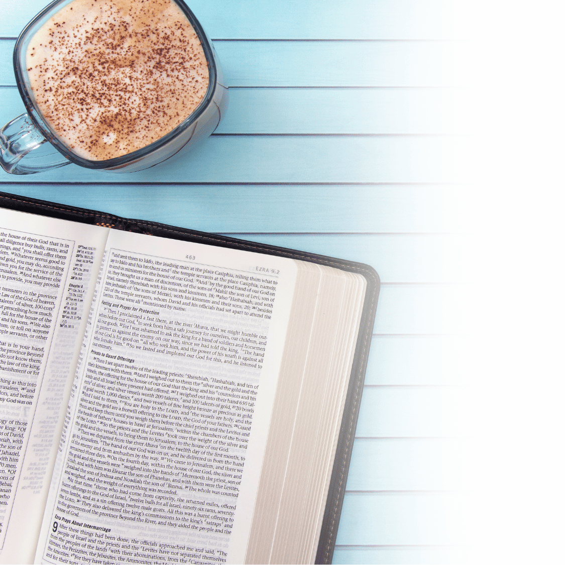 Photo of the Bible and Coffee Mug