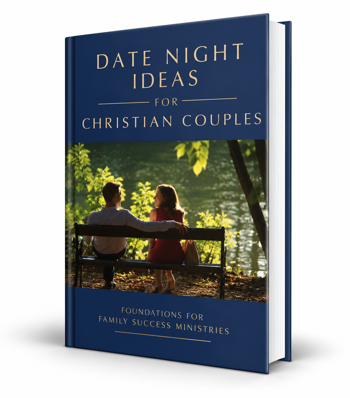 Picture of a couple by the lake
