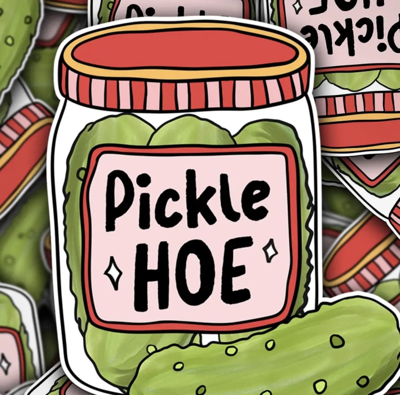 Pickle Hoe Sticker