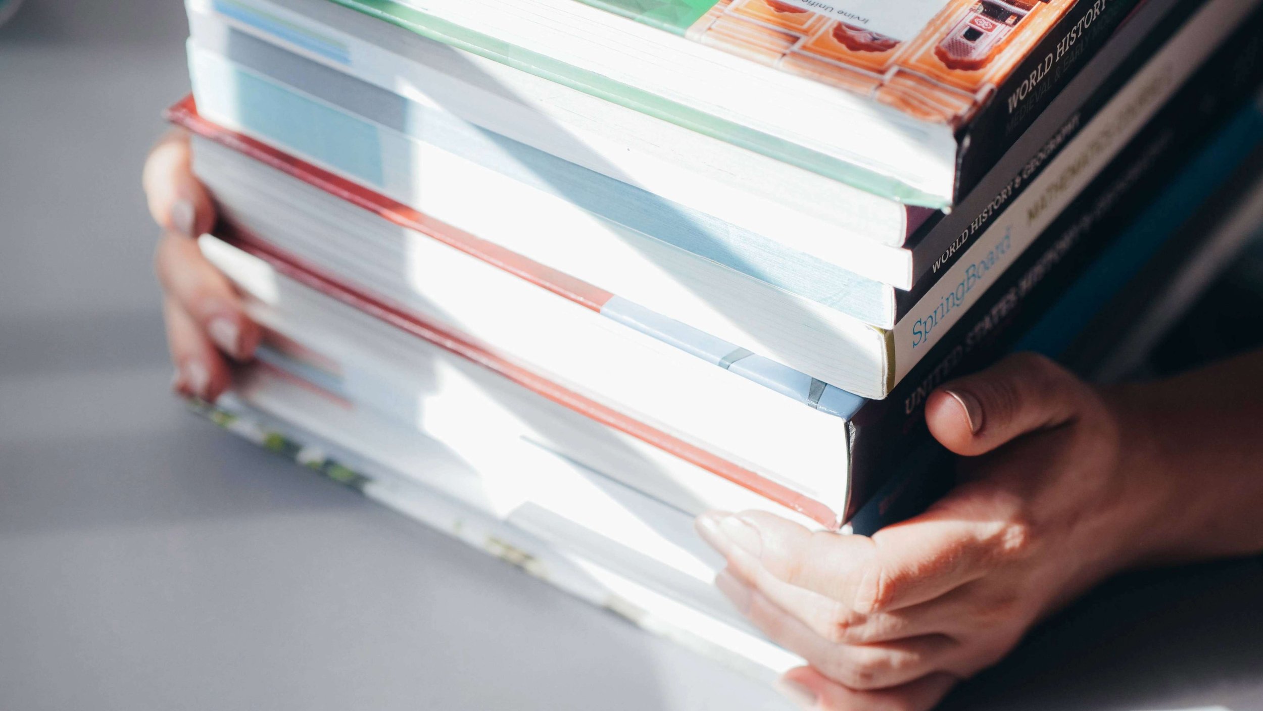 stack of books
