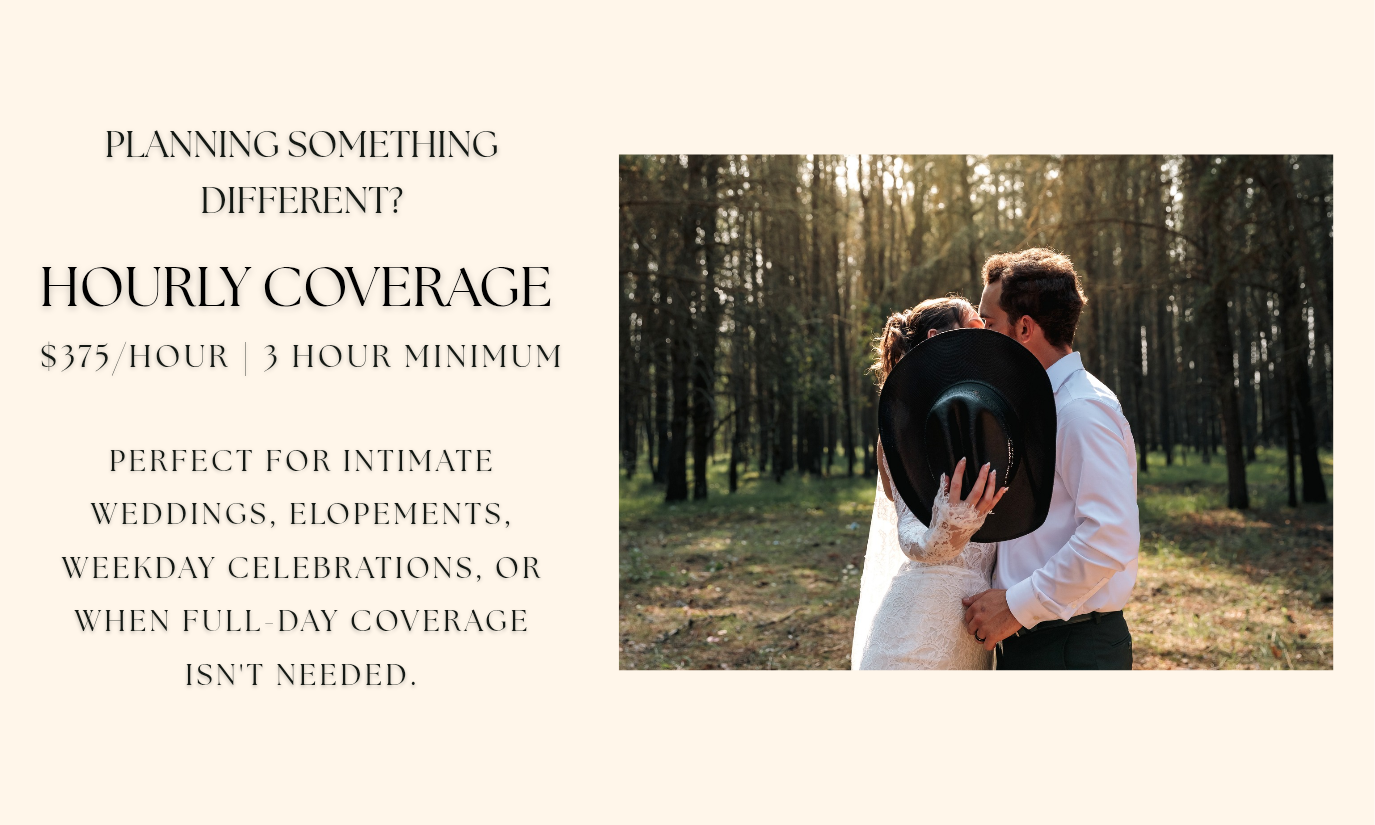 A wedding couple sharing a kiss or intimate moment in a wooded outdoor setting with sunlight filtering through trees.
