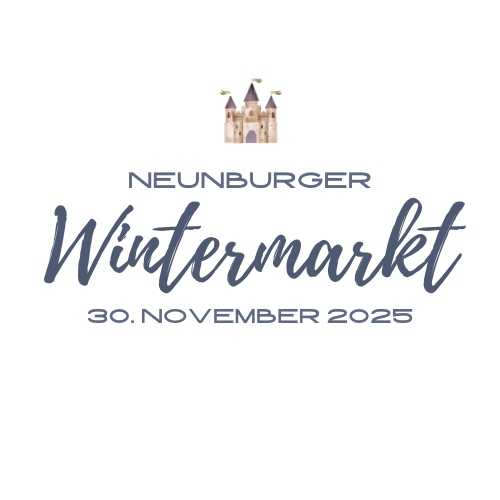 Logo für den Neunburger Wintermarkt am 30. November 2025, mit einem Schloss und winterlichem Design.