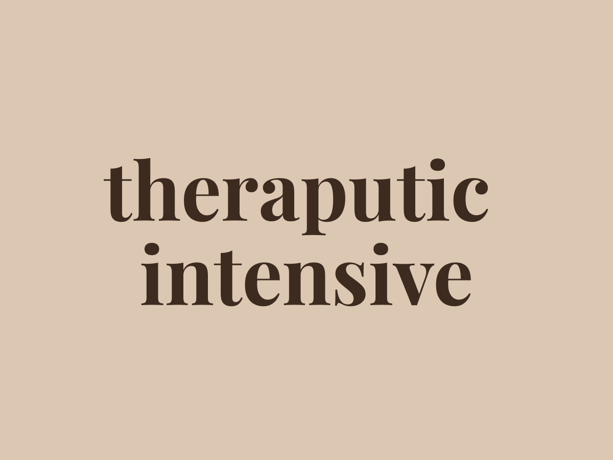 Therapeutic Intensive- 4 Week Session