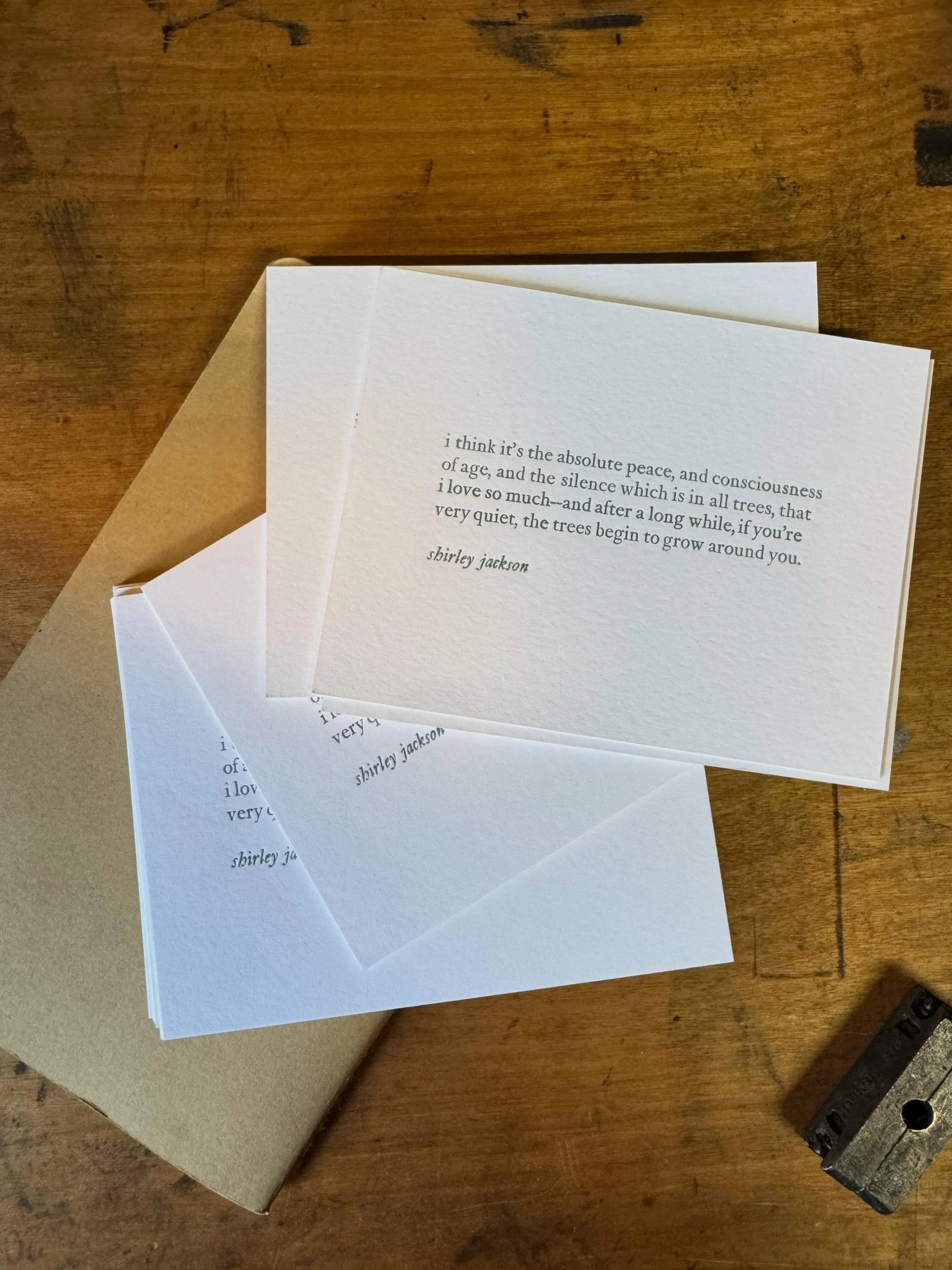 buncha letterpress projects this summer! starting with shirley, as always, from a 1930s letter. swipe for process!

~~

#letterpressprinting #shirley