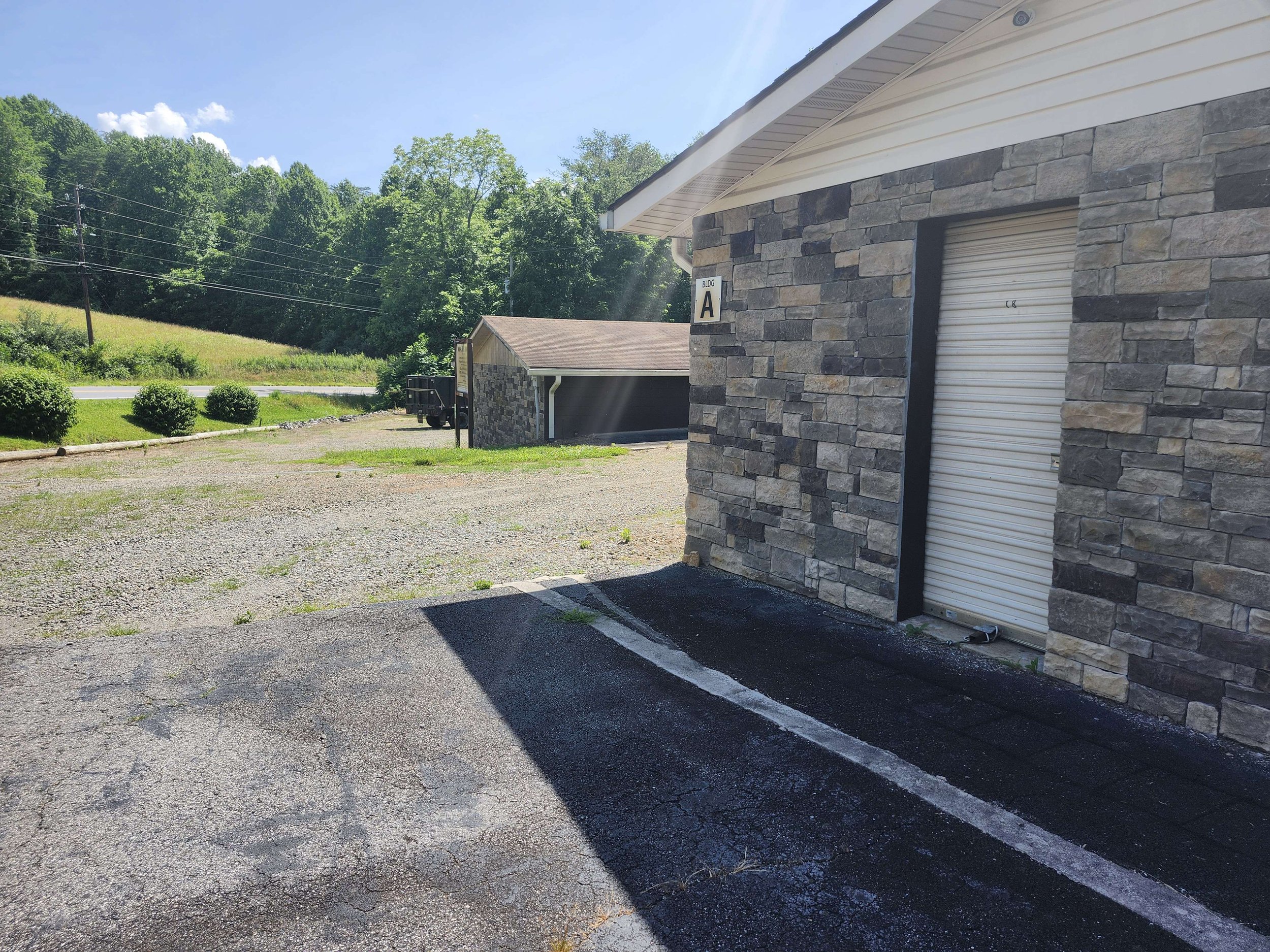 A photo of a rental storage unit from the right side
