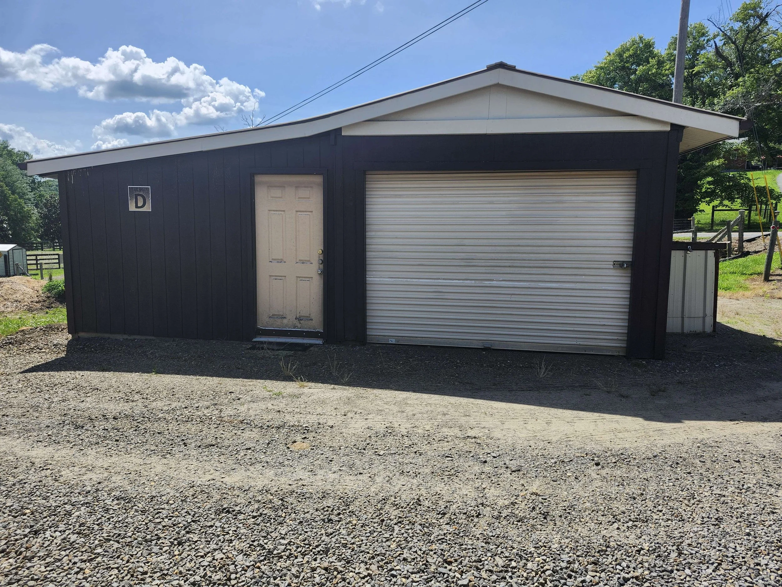 An image of a rental storage unit from the front