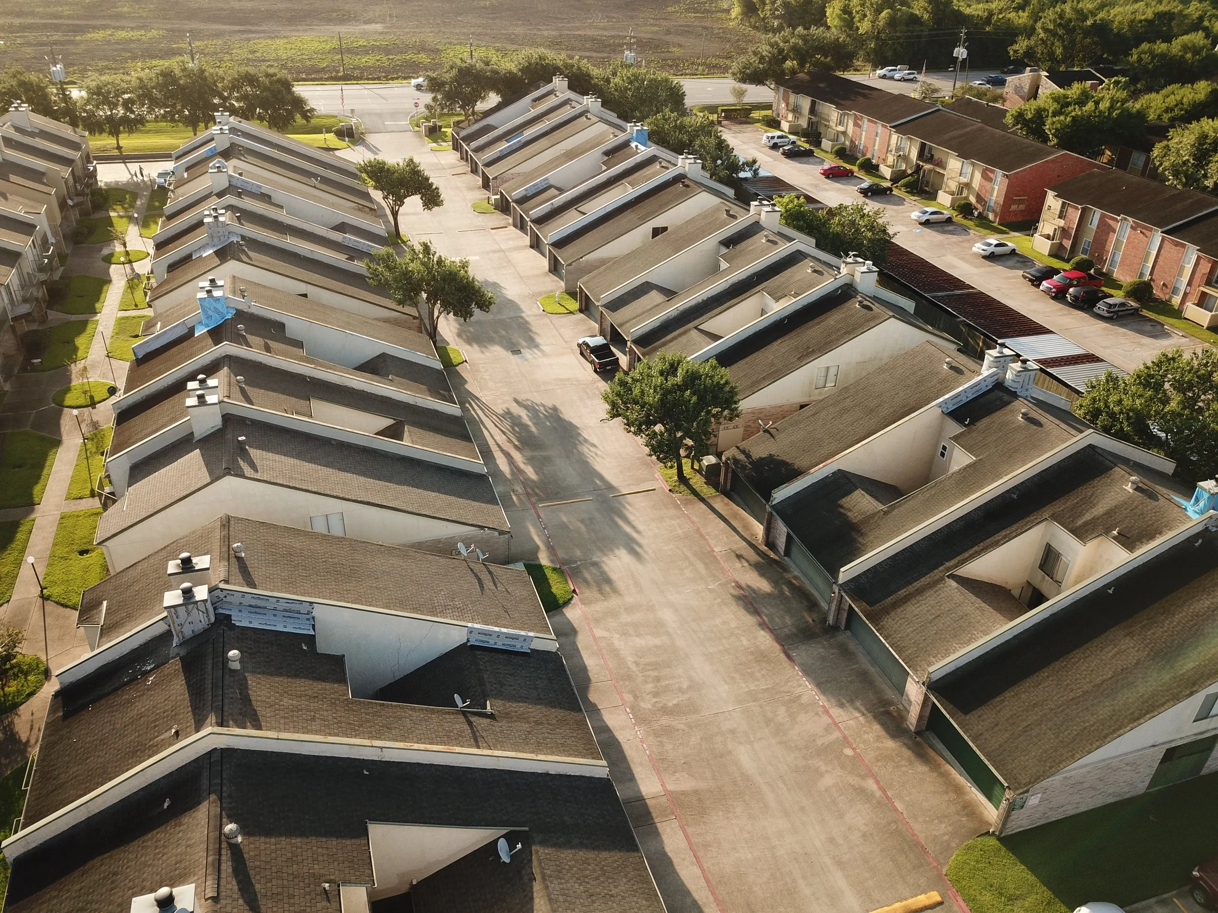Roof inspection documenting conditions at a commercial property