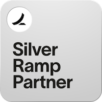 Silver Ramp Partner logo on a gray background