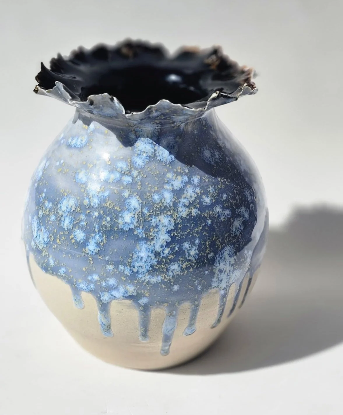 Melty Blue Hydrangea Vase