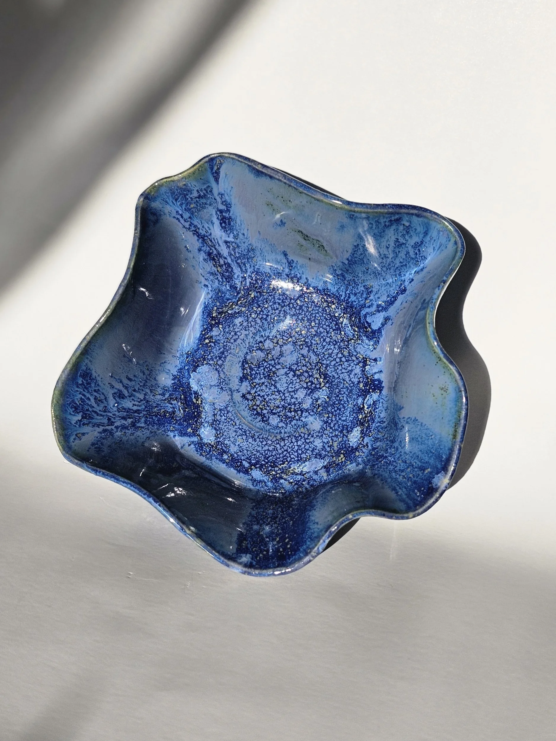 Blue Wavy Dish