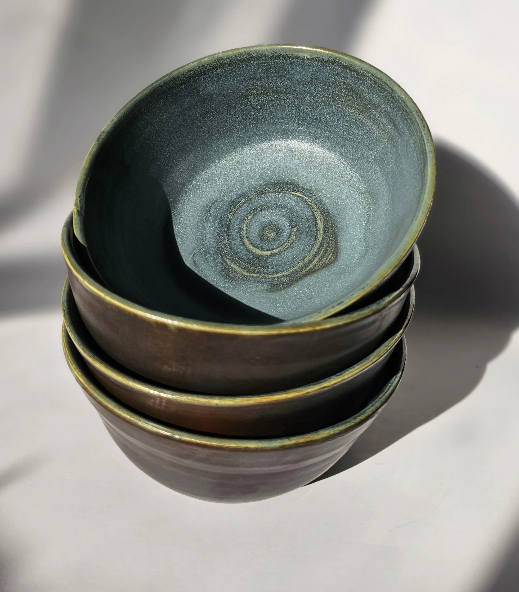 Green & Brown Bowl Set