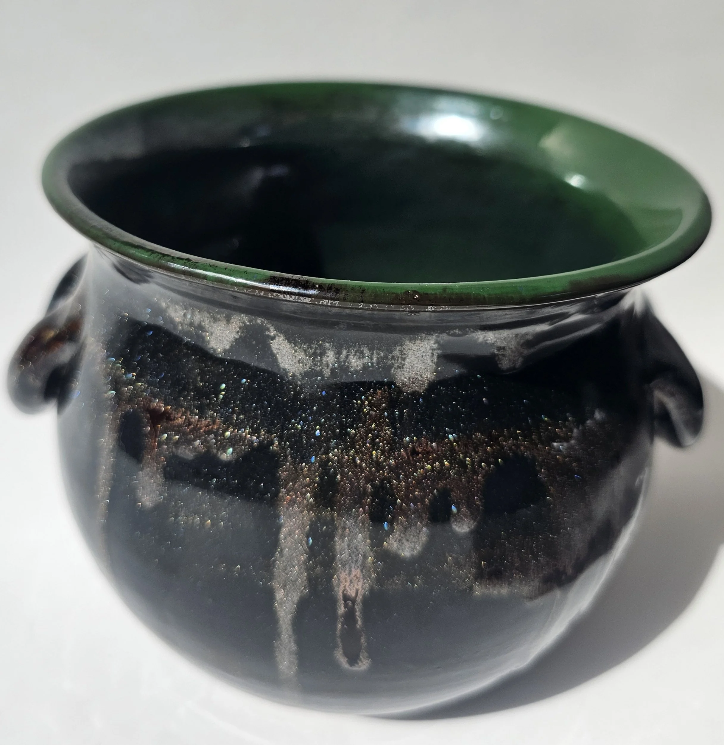 Sparkling Black & Green Cauldron