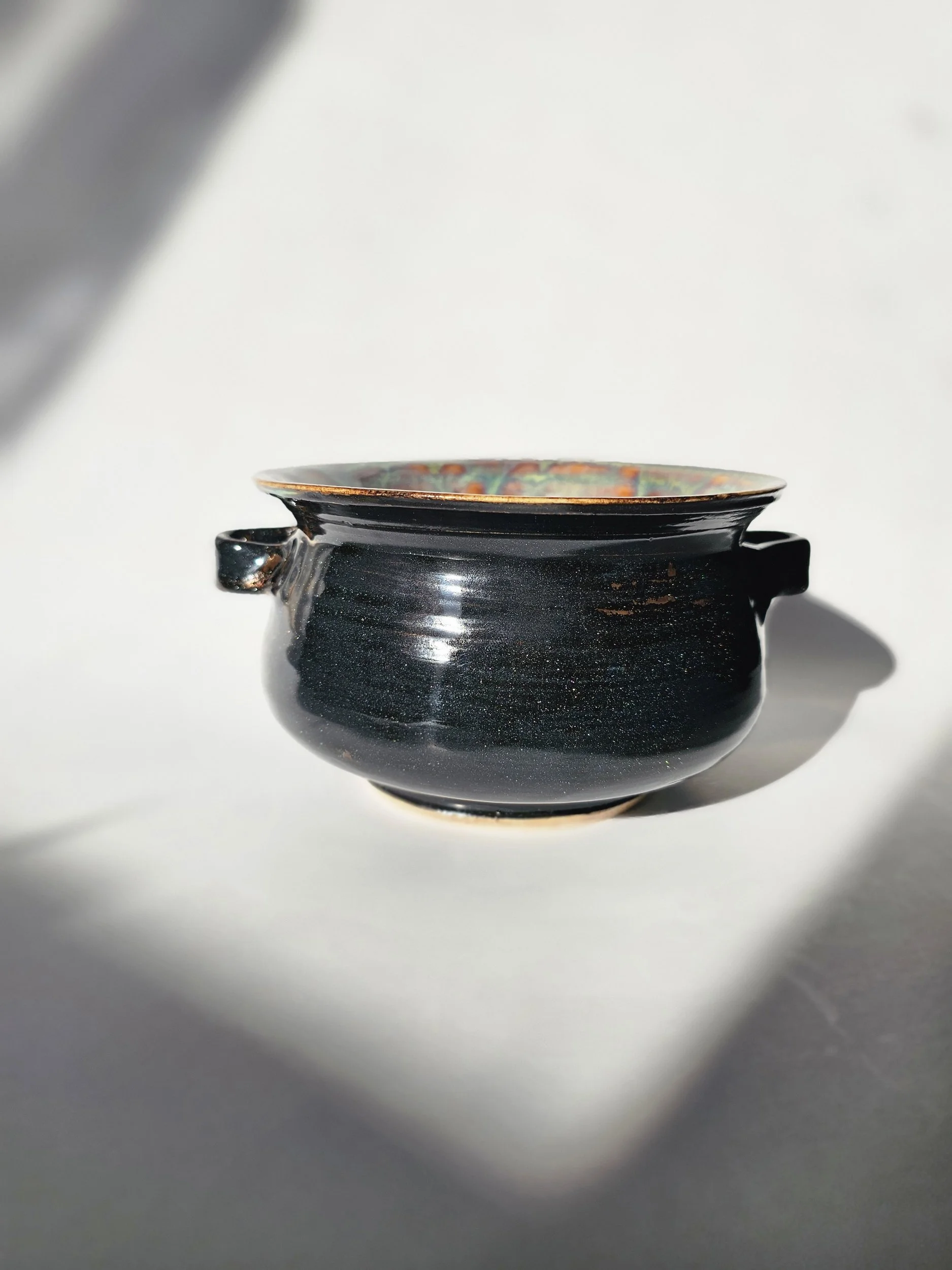 Sparkling Black & Multicolored Cauldron