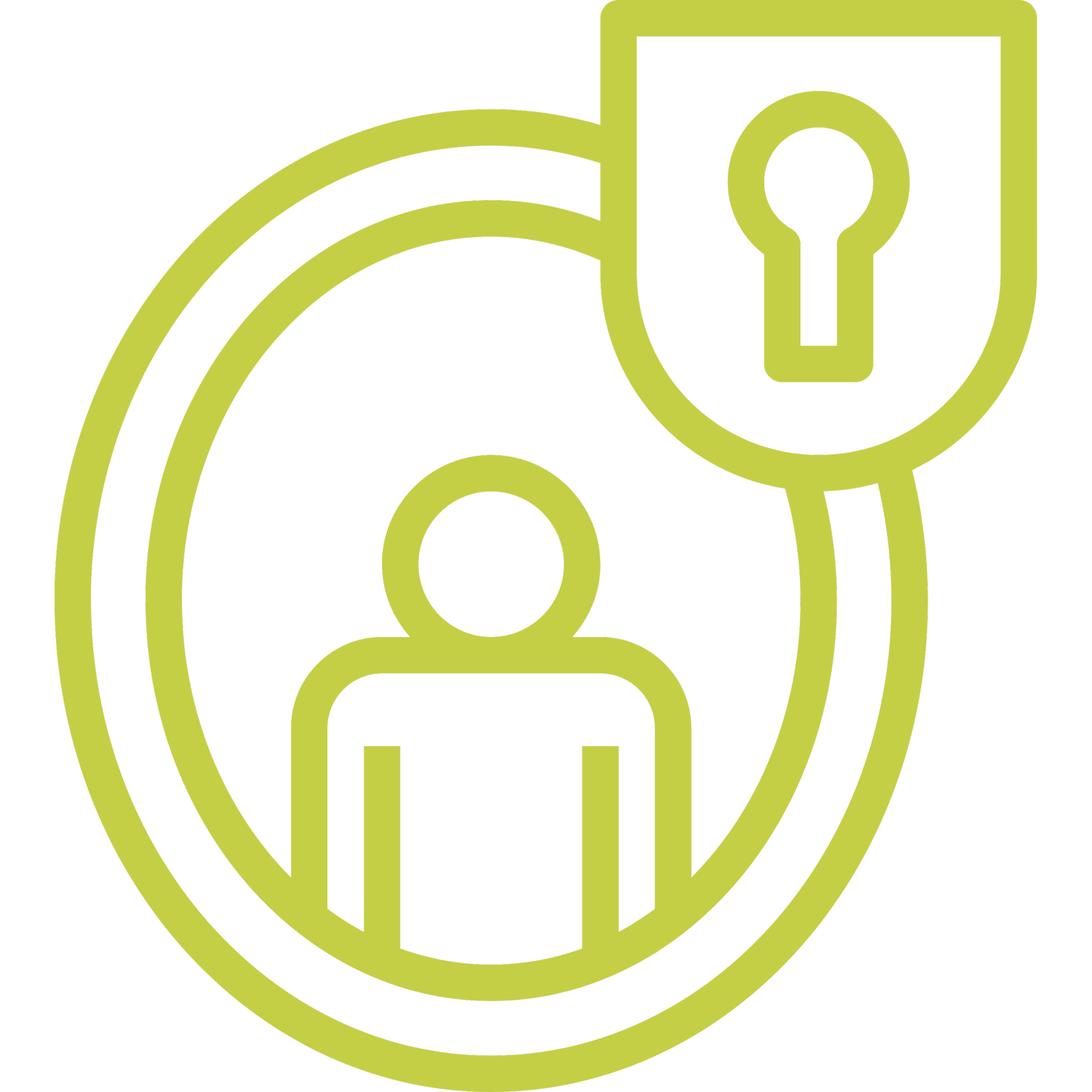 Illustration stylisée d'un symbole Wi-Fi avec une clé de sécurité à côté, représentant la sécurité du réseau sans fil.