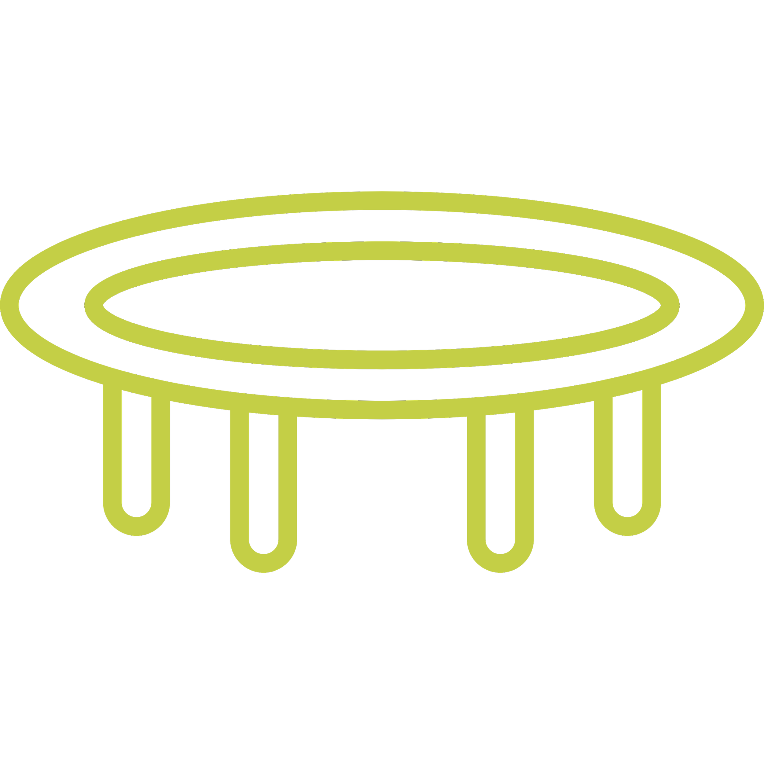 Illustration représentant un trampoline pour indiquer les différentes activités des salles de trampoline BAM FREESPORTS.