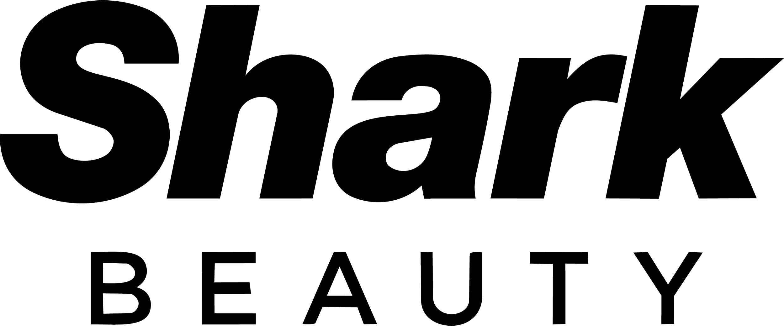The image features the word 'Shark' in bold, black font with the words 'BEAUTY' in smaller capital letters below it.