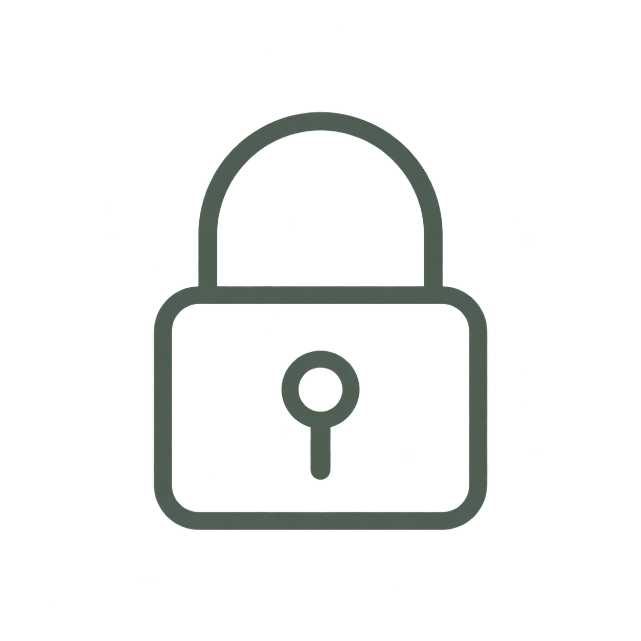 Gray padlock icon on black background.