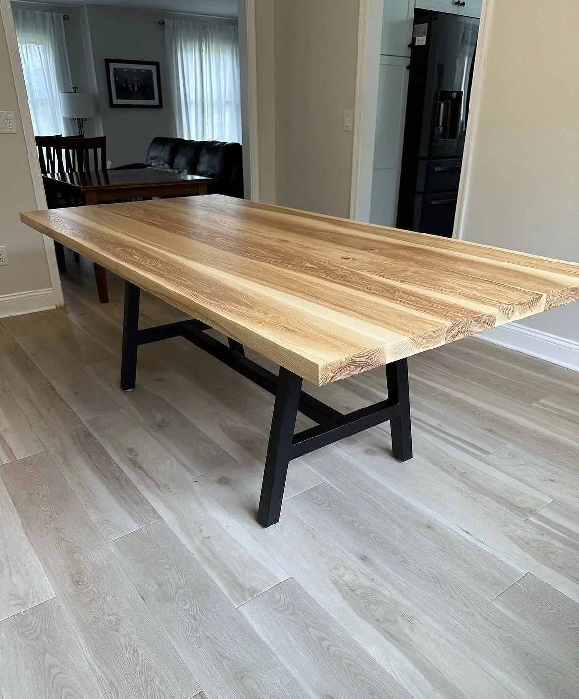 Custom size Ash wood dining table